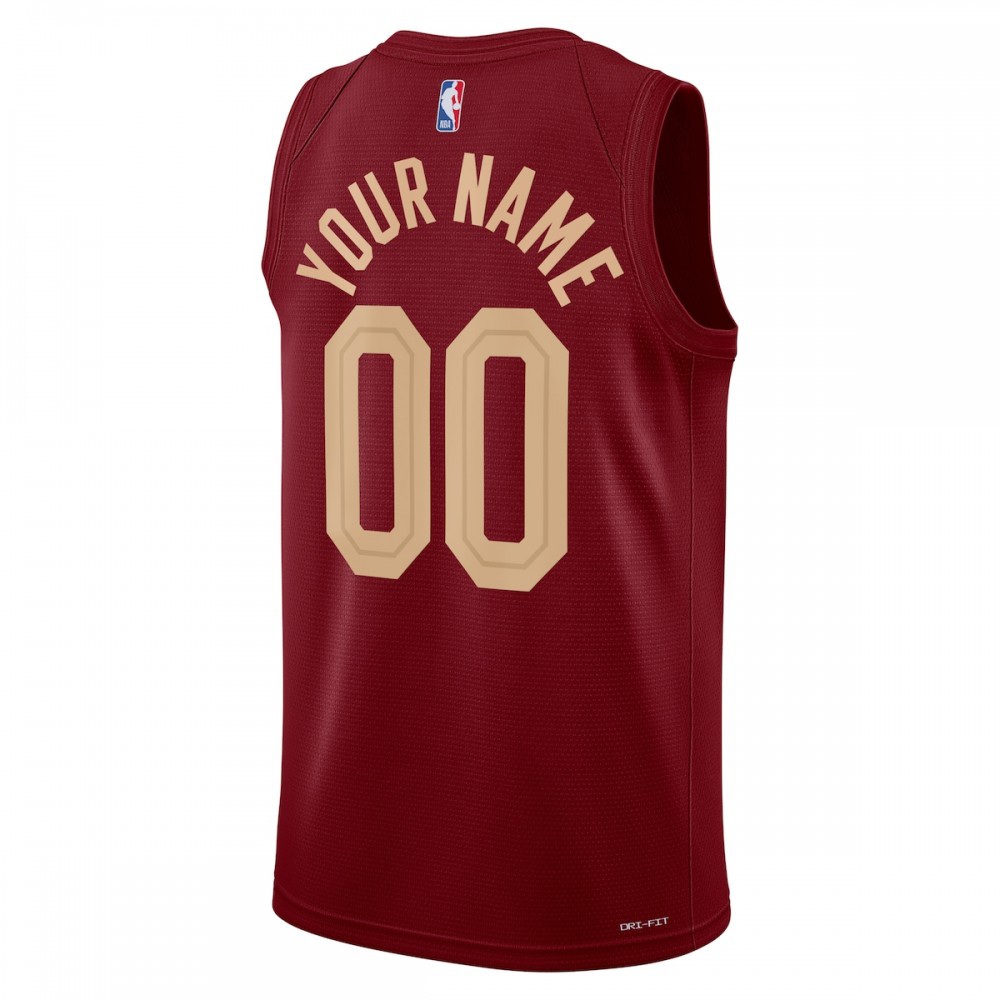 Cleveland Cavaliers Unisex 2022/23 Swingman Custom Jersey Wine - Icon Edition-Pro Kit Vault | Brand New 26/27 Sports Jerseys